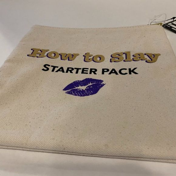 "How to Slay" 👄 - Cosmetic or Electronic Cord Bag - NWT - Picture 3 of 5